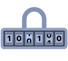 Illustration of a man with a magnifying glass, representing the process of searching for data breaches. The image highlights various types of exposed data, including passwords, usernames, email addresses, dates of birth, and contact details, with icons depicting different types of personal information like phone numbers, geographic location, and financial details. This is used to showcase Prventi’s dark web data monitoring feature